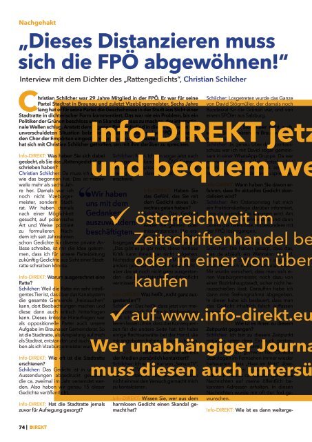 "Info-DIREKT- Das Magazin für Patrioten!" Ausgabe 28/29