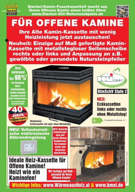 Stachel-Kamin-Feuerkassette