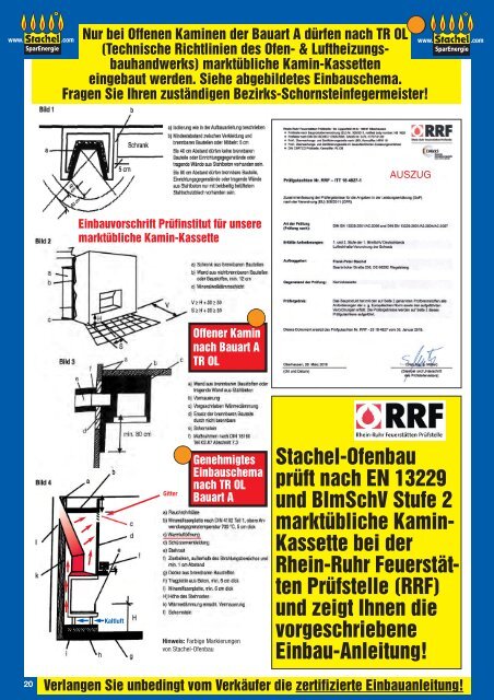 Stachel-Kamin-Feuerkassette