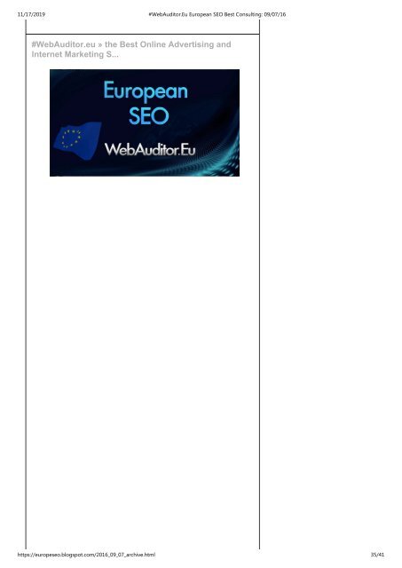 SEO European Top #WebAuditor.Eu Europe's Search Marketing Best SEO Best European  Top Search Marketing