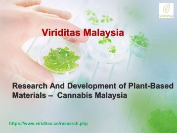 Cannabis Malaysia  - Viriditas Malaysia