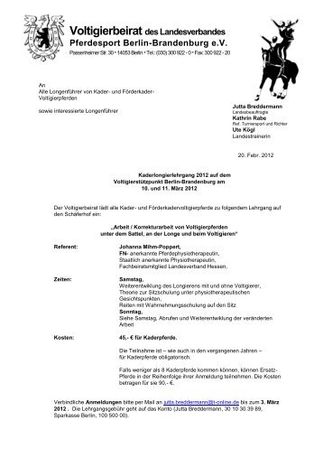 Voltigierbeirat des Landesverbandes Pferdesport Berlin ...