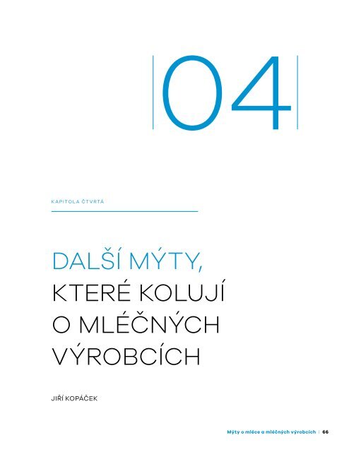 Mýty o mléce a mléčných výrobcích