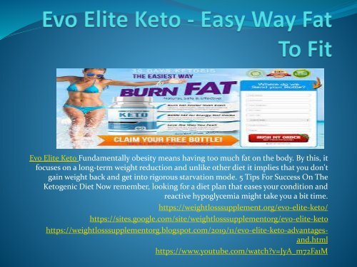 Evo Elite Keto - Advantages And Disadvantages,Buy Now