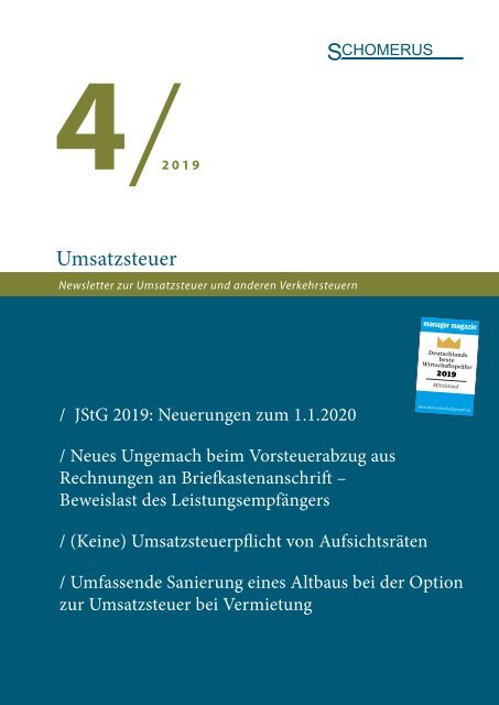 Umsatzsteuer 4/19