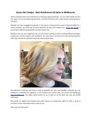 Aysan Hair Design - Best Hairdressers & Salon in Melbourne-converted