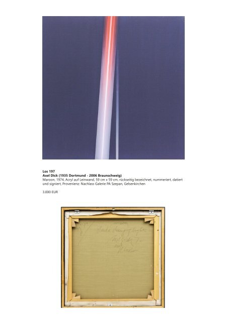 Katalog 46 Auktion | Alte Kunst  | Moderne Kunst | Kunstgewerbe | Schmuck & Uhren