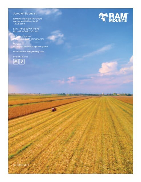 RAM Mounts Landwirtschaft Katalog DEUTSCH