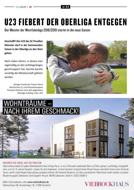 nullsechs Stadionmagazin - Heft 1 2019/20