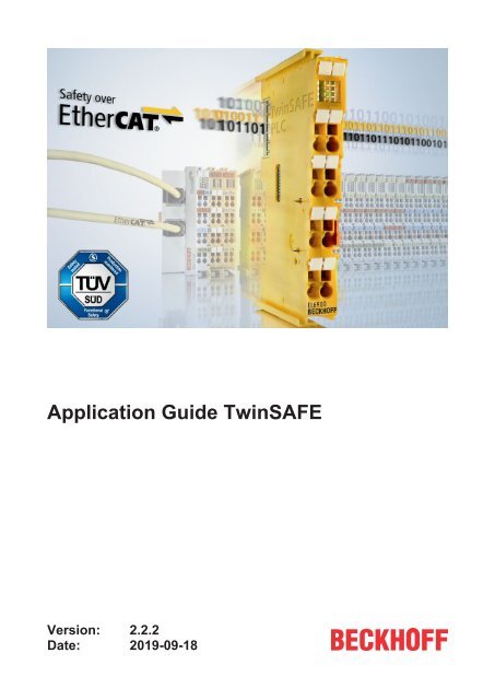 BECKHOFF-Application Guide TwinSafe 2019 [en]