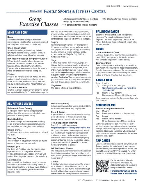 2019-20 Winter Program Guide