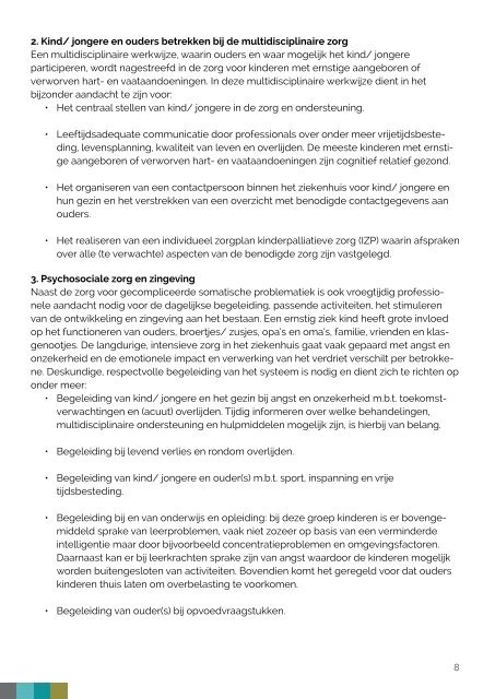 Handreiking Kindercardiologie en Kinderpalliatieve Zorg
