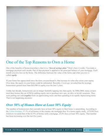 One of the Top Reasons to Own a Home