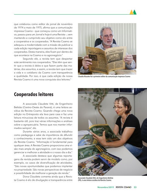 Revista Coamo Edição de Novembro de 2019