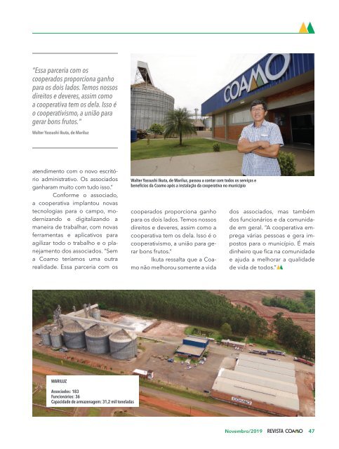 Revista Coamo Edição de Novembro de 2019