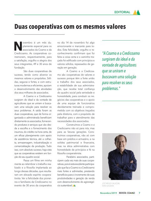 Revista Coamo Edição de Novembro de 2019