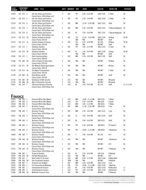 Spring 2020 Open University Schedule (Interactive)