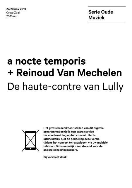 2019 11 23 a nocte temporis + Reinoud Van Mechelen