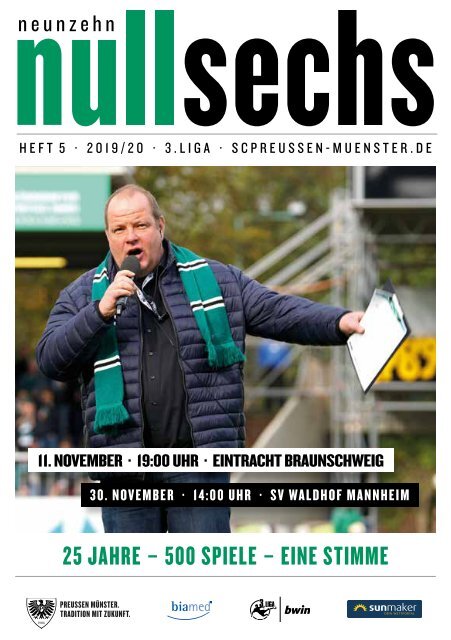 nullsechs Stadionmagazin - Heft 5 2019/20