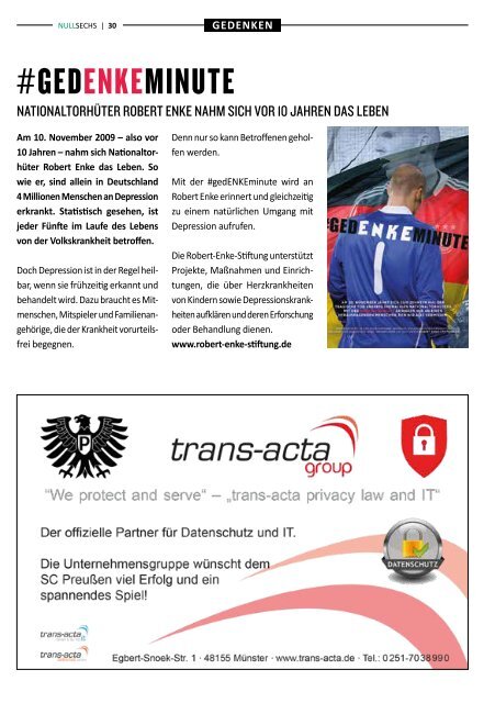 nullsechs Stadionmagazin - Heft 5 2019/20