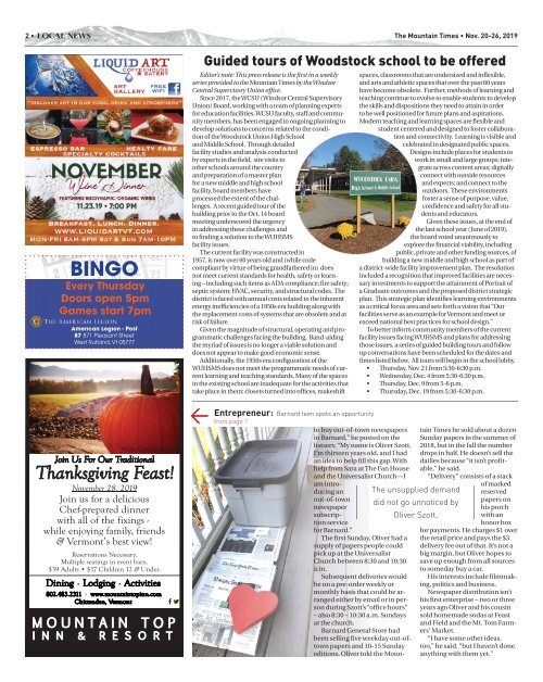 The Mountain Times - Volume 48, Number 47: Nov. 20-26, 2019