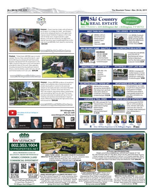 The Mountain Times - Volume 48, Number 47: Nov. 20-26, 2019