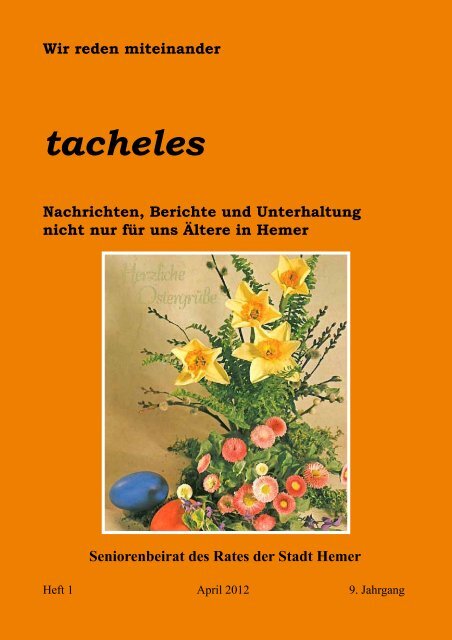 Tacheles: Aprilausgabe erschienen - Hemer