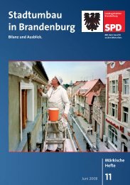 Stadtumbau in Brandenburg - Bilanz und - SPD-Landtagsfraktion ...