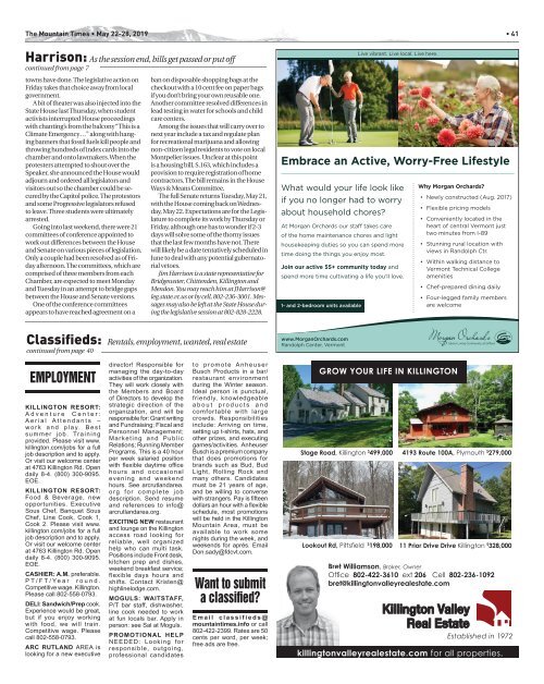 Mountain Times - Volume 48, Number 21: May 22-28, 2019