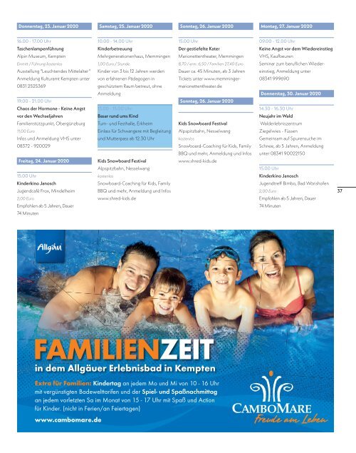 obacht Familienmagazin Dezember 2019/Januar 2020