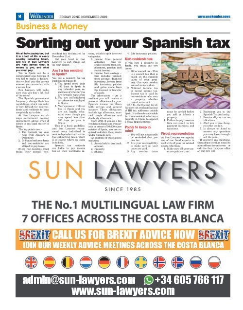 Weekender Alicante South Issue 118