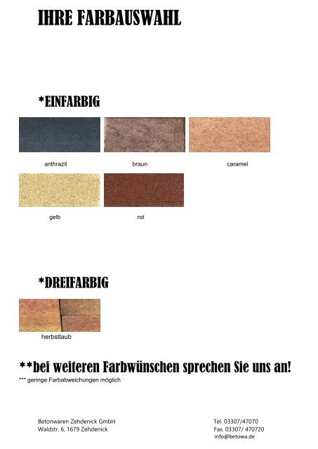 PFLASTERKATALOG