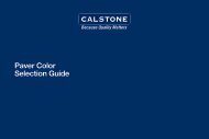 Calstone Paver Color Selection Guide