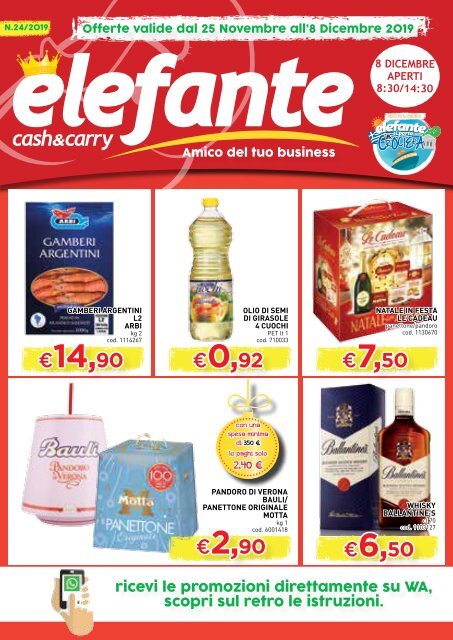 Volantino Elefante Cash&amp;Carry dal 25Nov all'8Dic