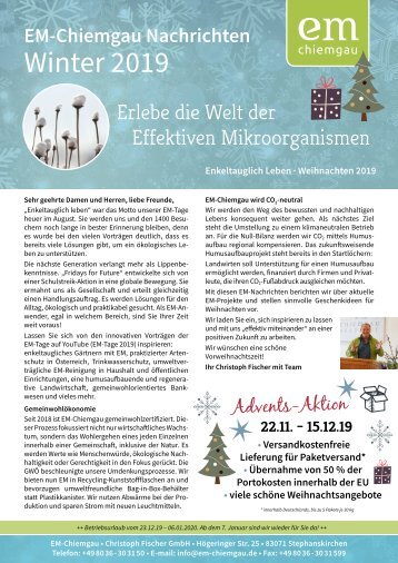 Chiemgau Nachrichten Winter 2019