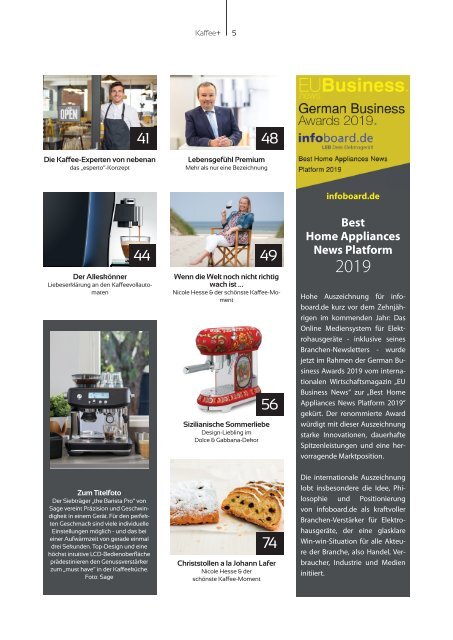 Kaffee+ Winter 2019/20 Kaffeemagazin