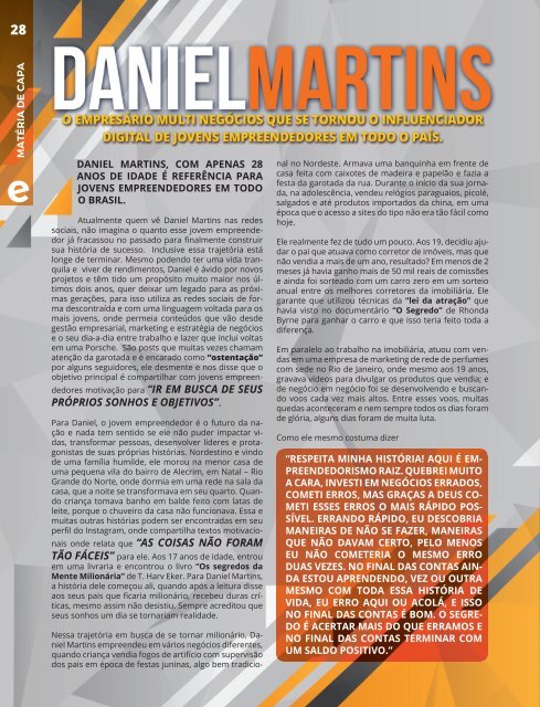 EMPREENDA REVISTA - Ed. 30 - DANIEL MARTINS - Nov/19