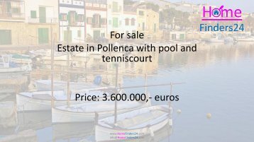 For Sale Estate with Pool and Tenniscourt in Pollenca (VIL0024)