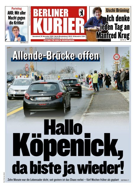 berliner kurier 23 11 2019