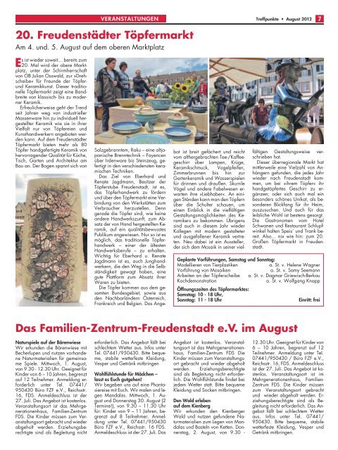 Ausgabe August 2012 - Appartementhaus Schwarzwaldgrund ...