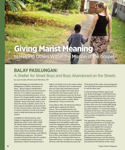 Today's Marists V.5 Issue 2 FALL 2019