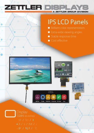 ZETTLER Displays IPS LCD Panels Flyer 10.19