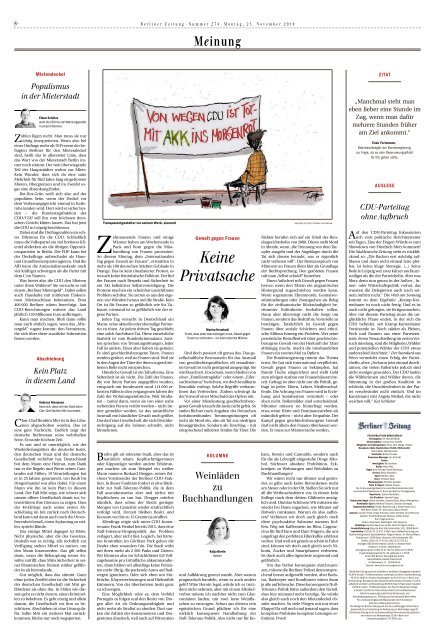 Berliner Zeitung 25.11.2019