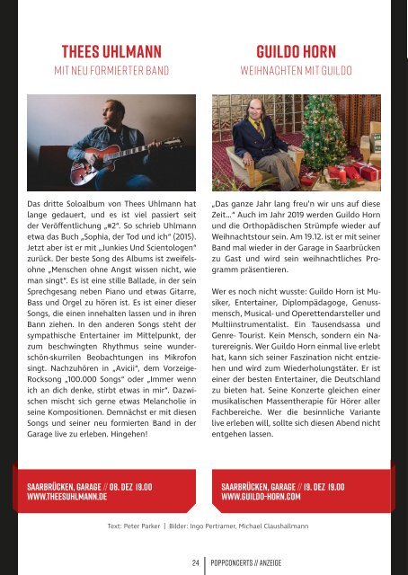 POPSCENE Dezember 12/2019