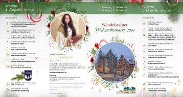 Weihnachtsmarkt Wendelstein 2019 - Flyer