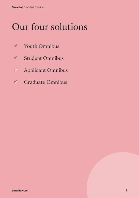 Savanta's Youth Omnibus Surveys