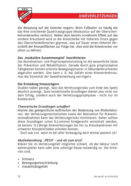 SSV aktuell, Ausgabe 8 reduziert