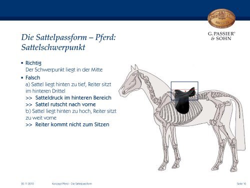 Die optimale Sattelpassform für Reiter & Pferd - G. Passier & Sohn