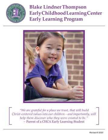 Blake Lindner Thompson Early Childhood Learning Center Early Learning Program