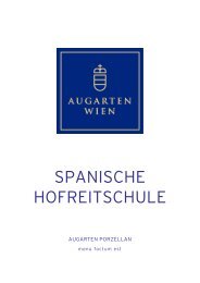 SPANISCHE HOFREITSCHULE - Augarten Porzellan